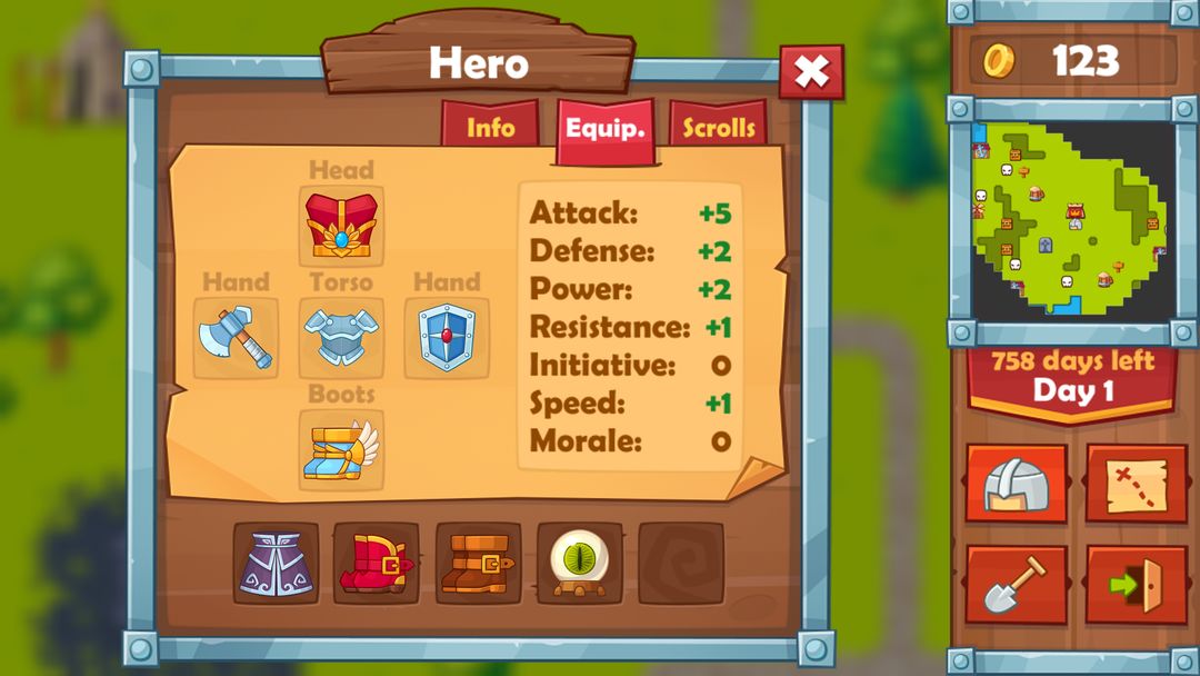 Screenshot of Heroes 2 : The Undead King
