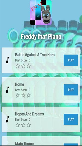 Screenshot of Piano Tiles - Freddy Fnaf