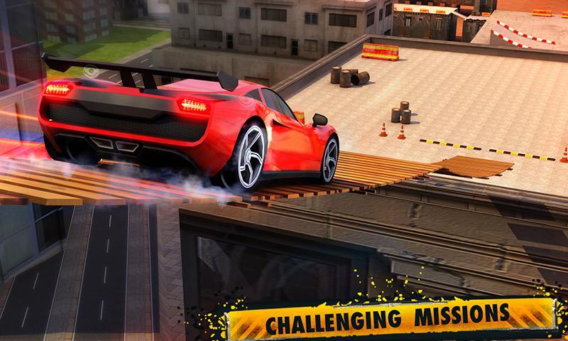 City RoofTop Stunts 2016 Game Screenshot