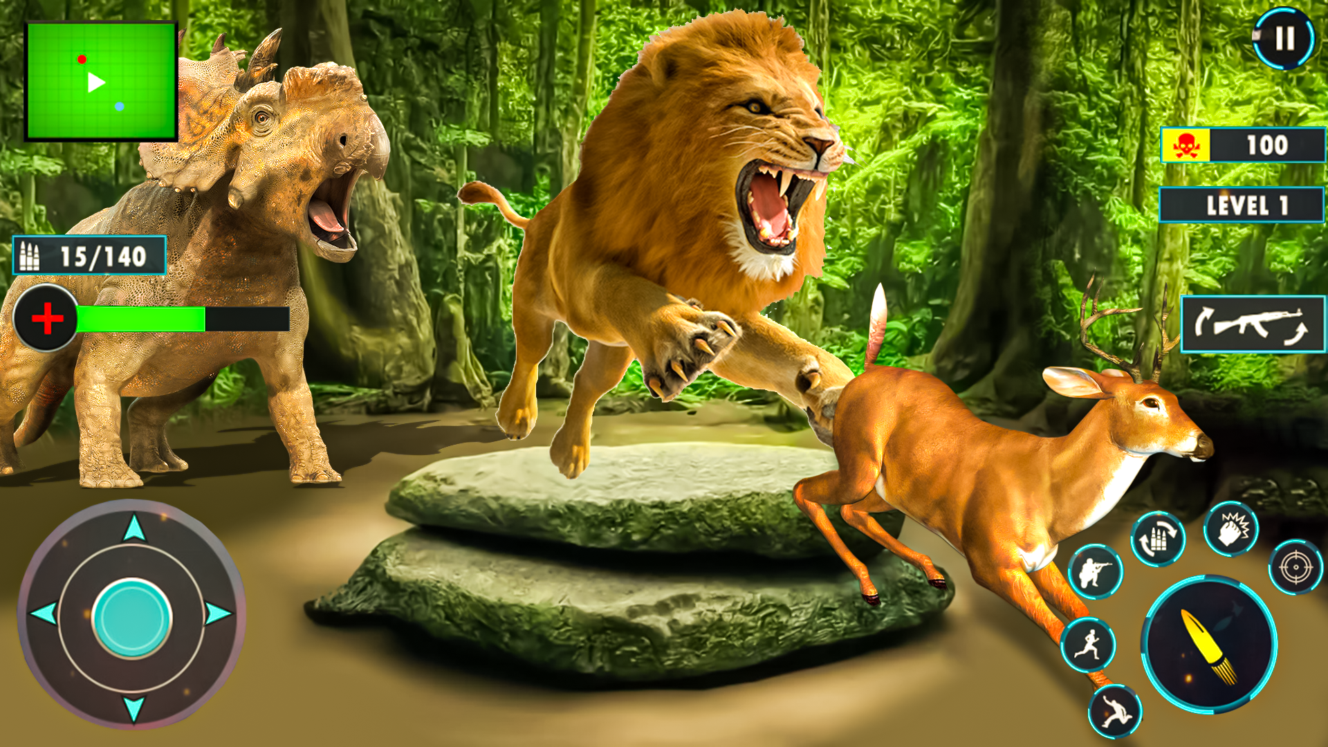 Tiger Animal Hunting Games FPS Game Screenshot