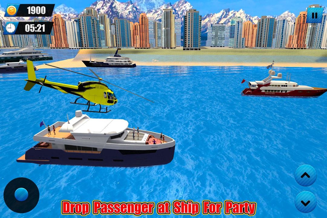 Helicopter Taxi Tourist Transport screenshot game