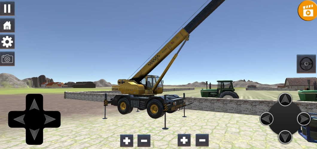 Screenshot 1 of 起重機推土機拖拉機挖掘機駕駛模擬器遊戲 0.4