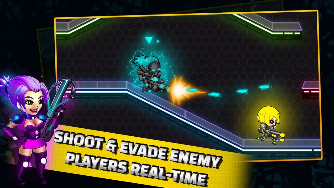 Neon Blasters Multiplayer Game screenshot game