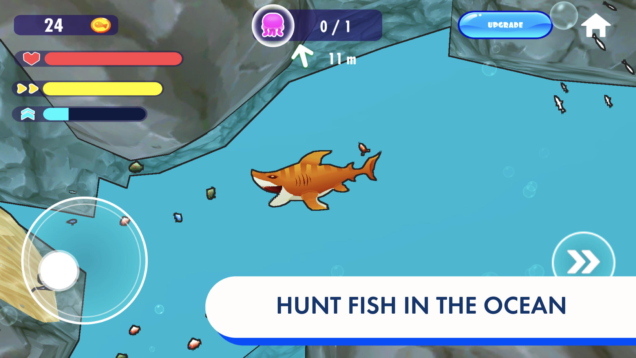 Hungry Shark Attack Hunting Fish Game: Deep Sea Evolution Deadly Underwater  Shark Shooting Games::Appstore for Android