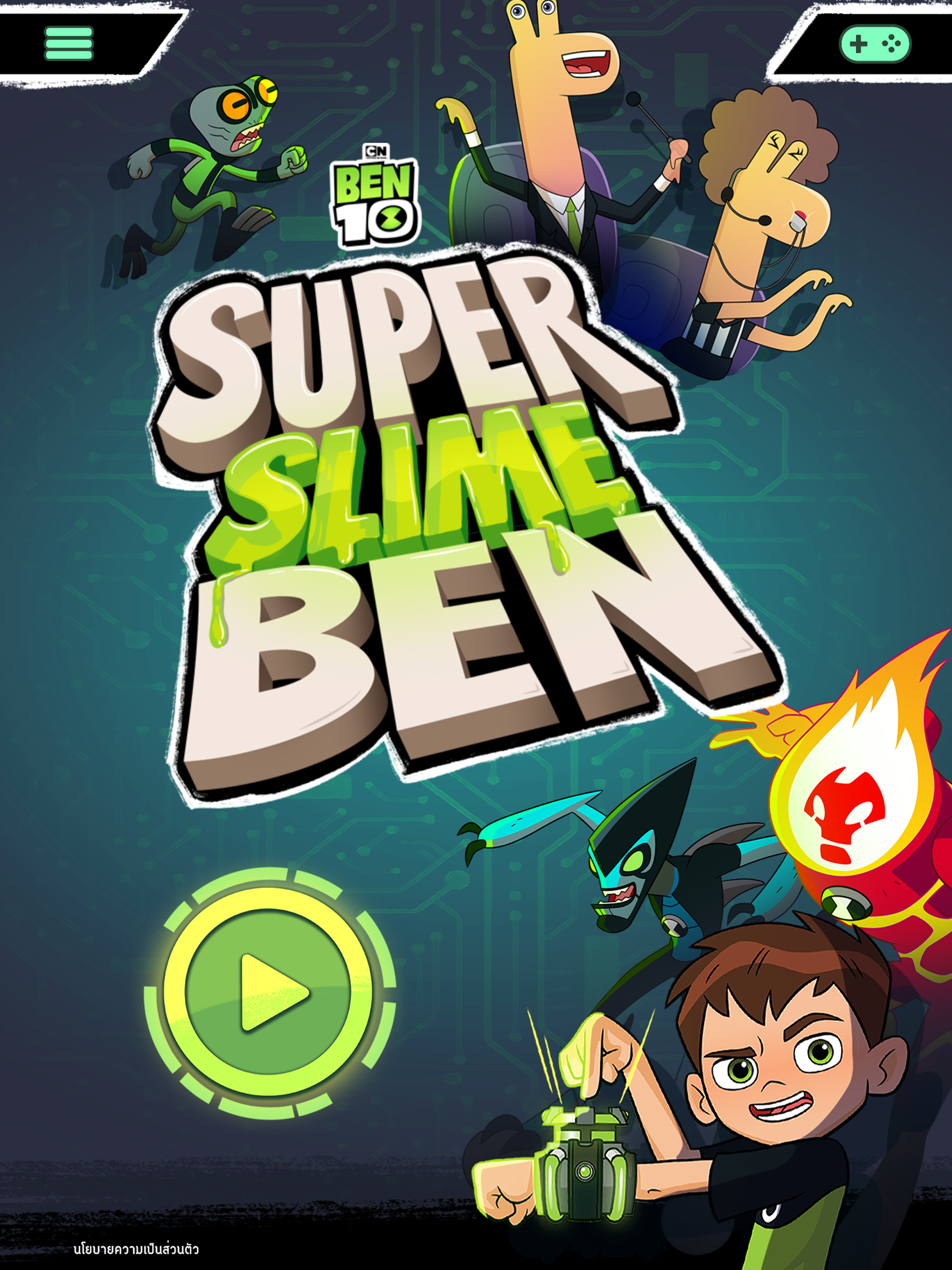 Ben 10 - Super Slime Ben Game Screenshot