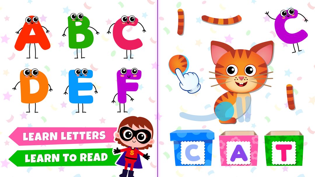 Learn to Read! Bini ABC games!遊戲截圖