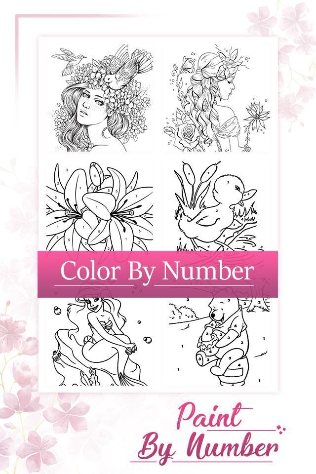 Screenshot of Paint by number - Coloring Book
