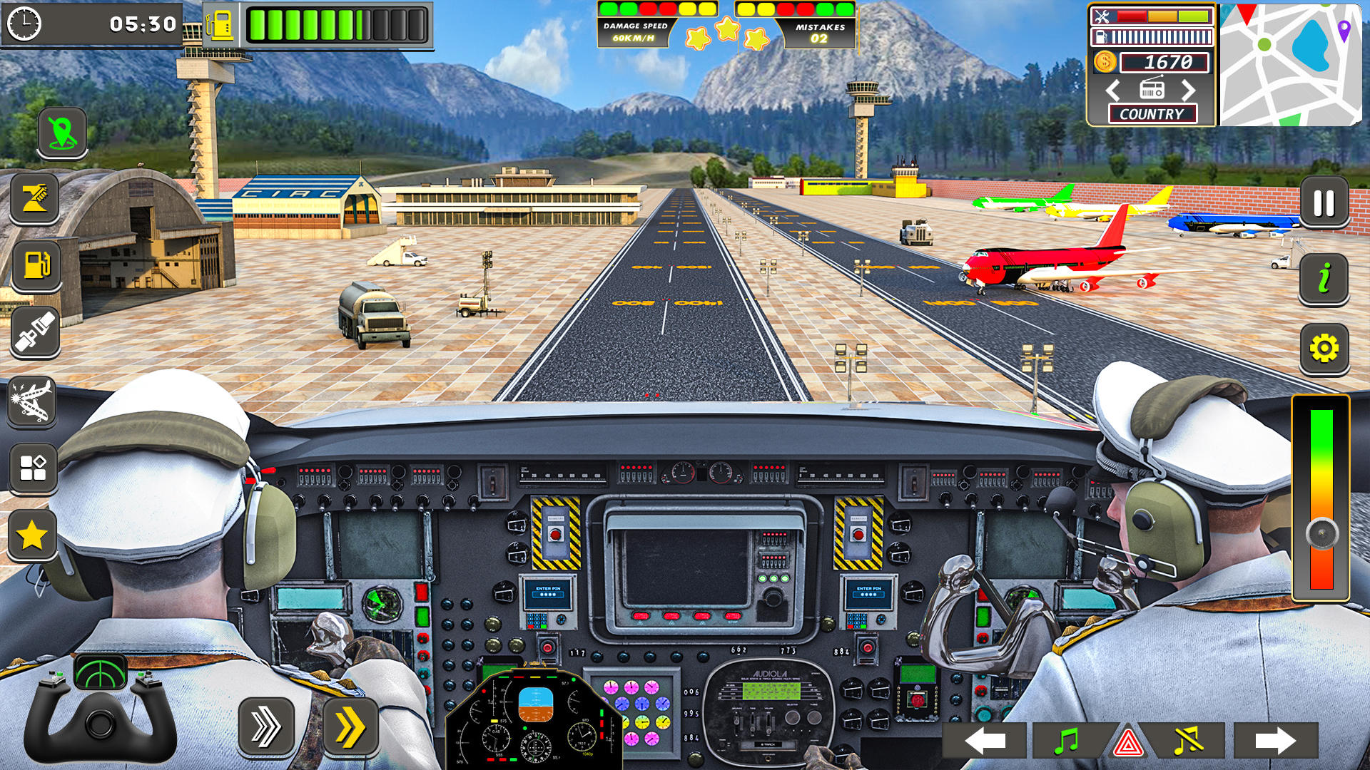 도시 조종사 비행기 게임 게임 스크린 샷