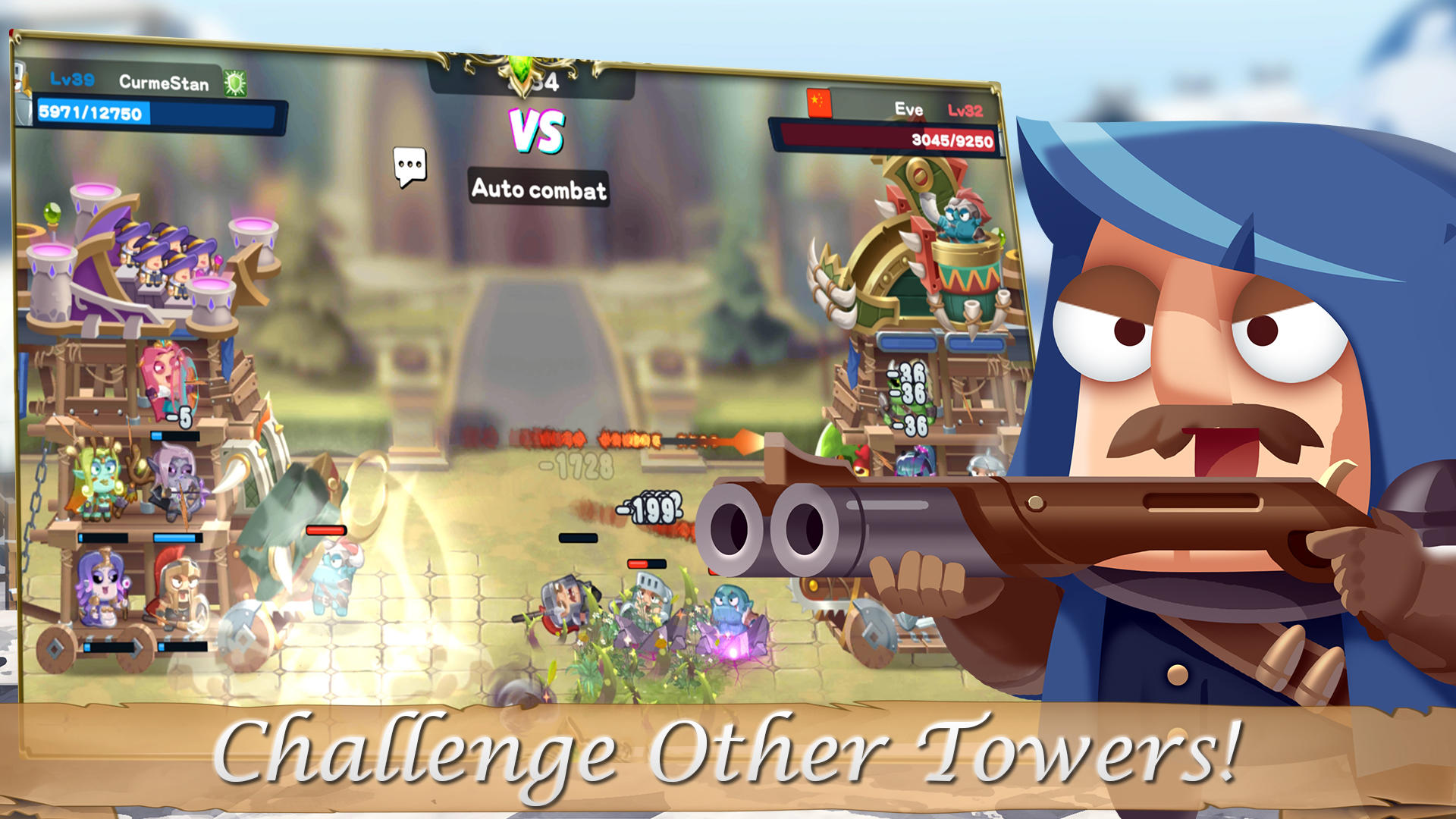 Battle Towers - TD Royale RPG 게임 스크린 샷