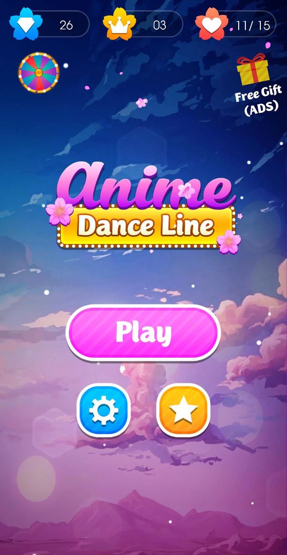 Anime Dance Line - Music Game 2019 ภาพหน้าจอเกม