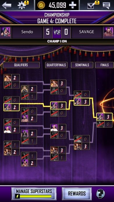 WWE SuperCard 게임 스크린 샷