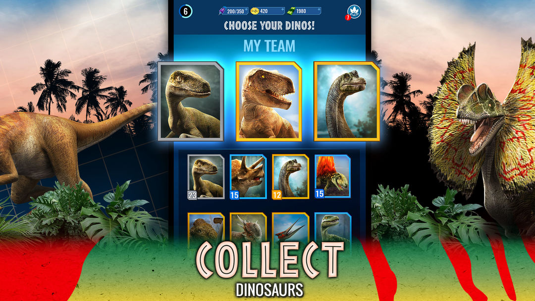 Jurassic World Alive screenshot game