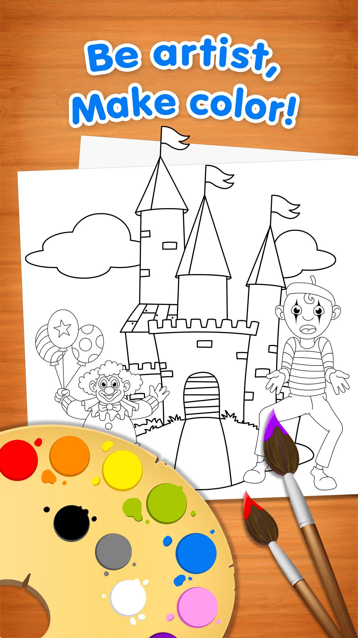 Captura de Tela do Jogo Happy Colors - Coloring Book
