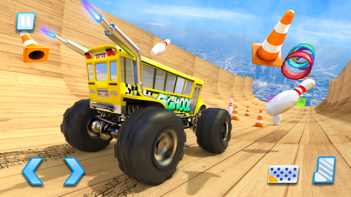 Cuplikan Layar Game Monster Truck Stunt- Mega Ramp