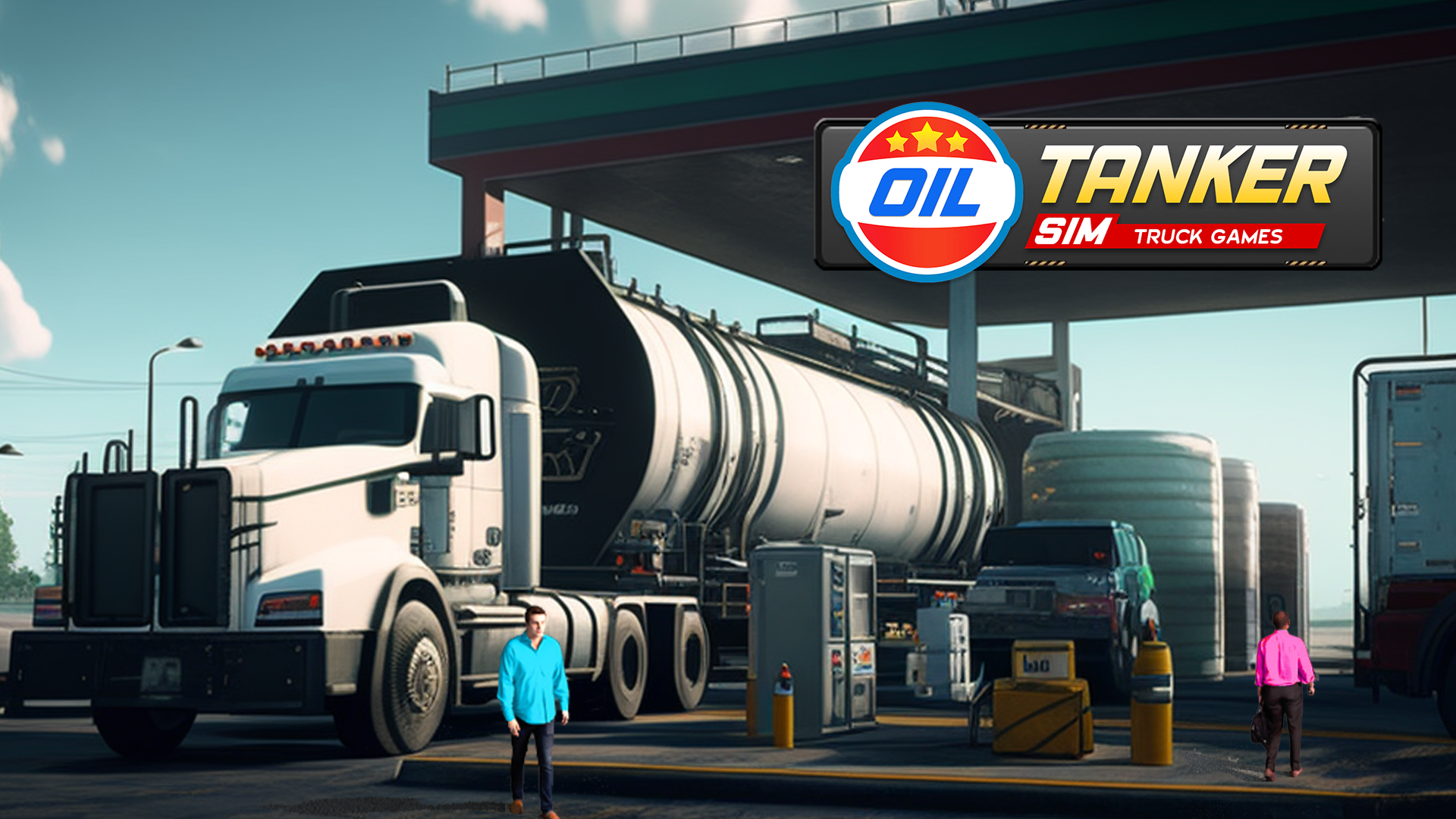 Screenshot 1 of Oil Tanker Sim- ထရပ်ကားဂိမ်းများ 1.4
