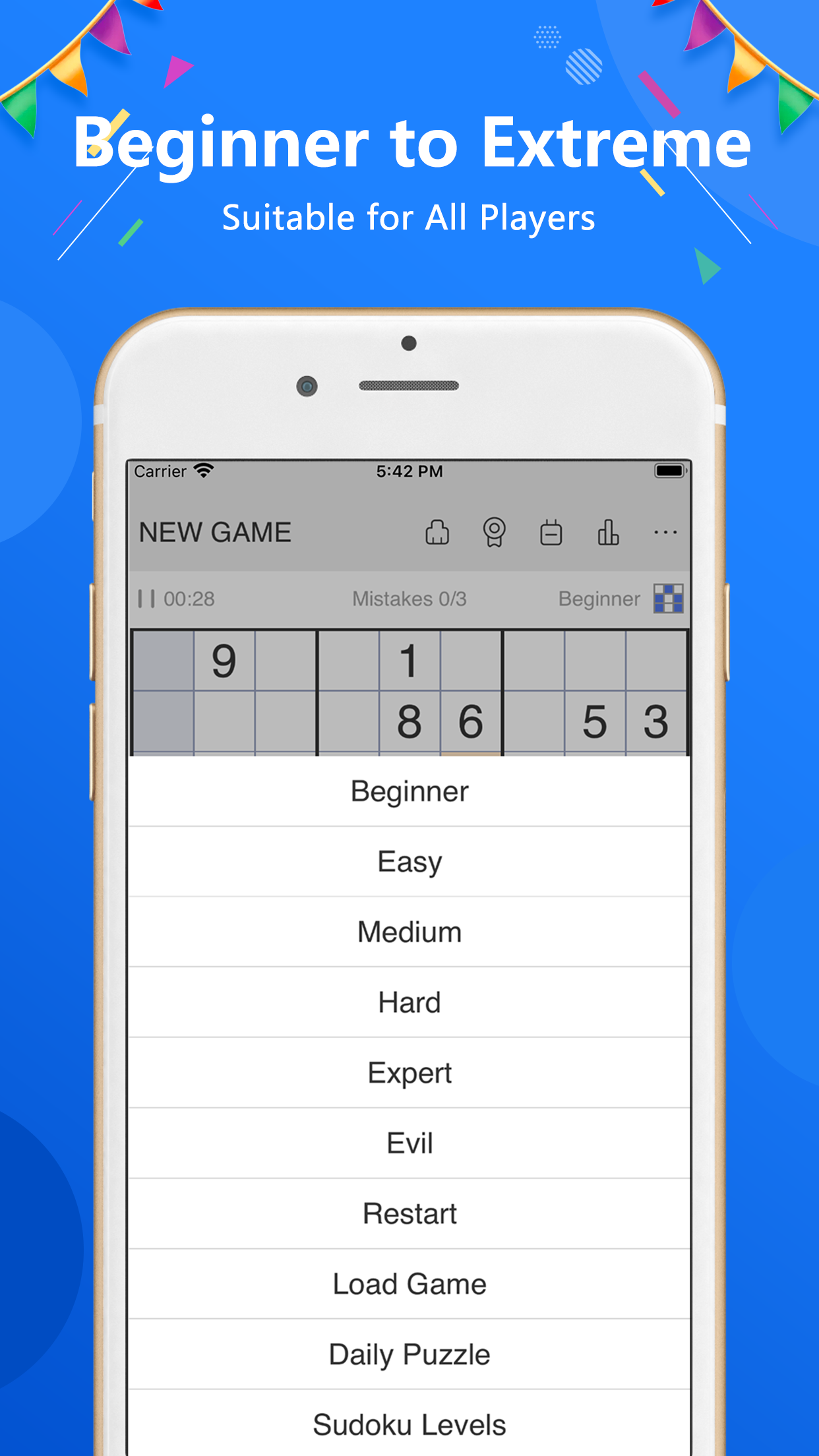 Sudoku - classic sudoku puzzle Game Screenshot