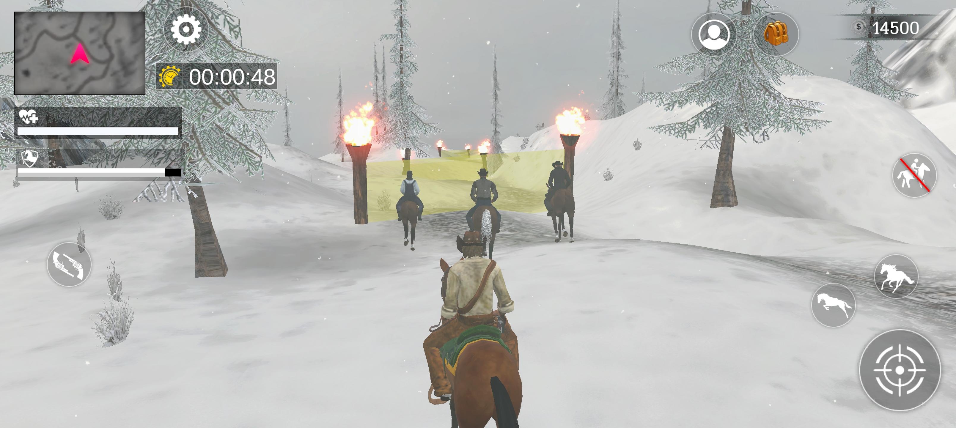 Cowboy Survival Horse Shooting ภาพหน้าจอเกม