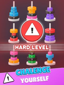 Hanoi Tower - Color Sort 3d Game Screenshot