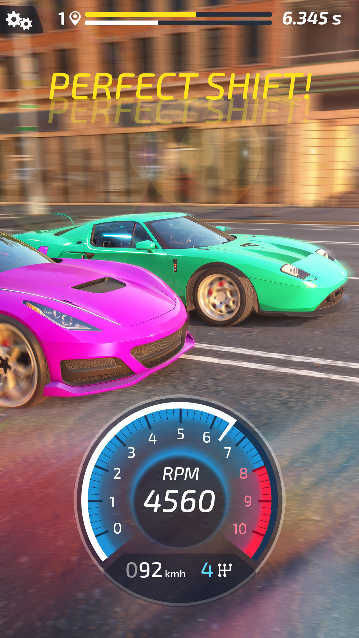 Скриншот игры Street Racing Idle