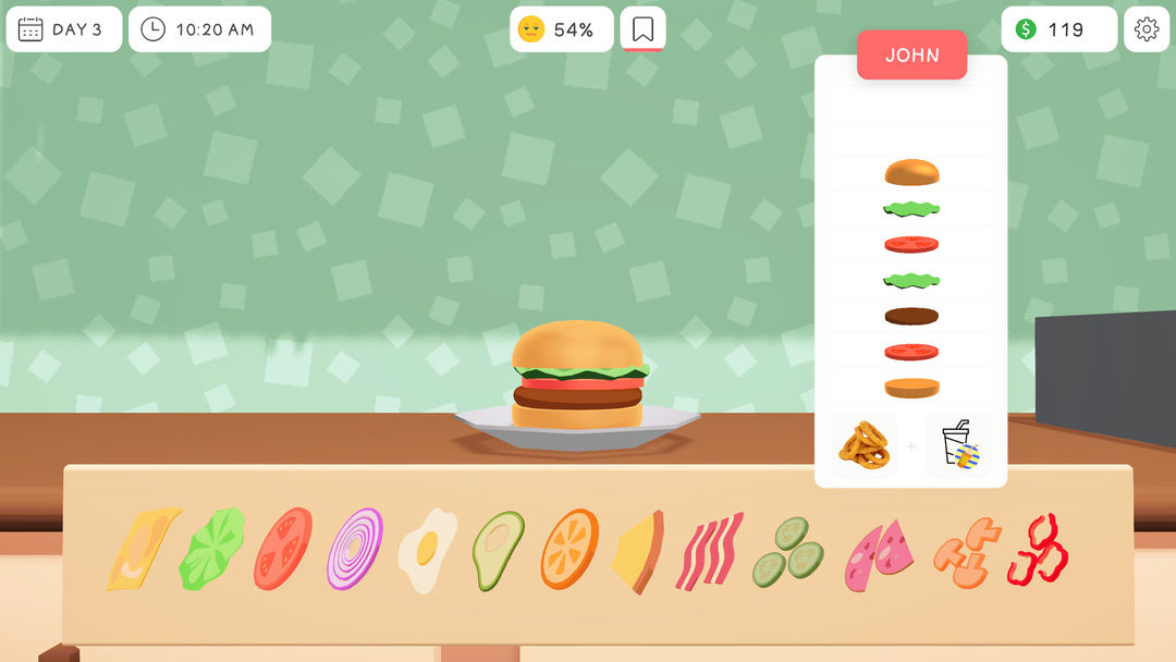 Screenshot of Delicious Burger