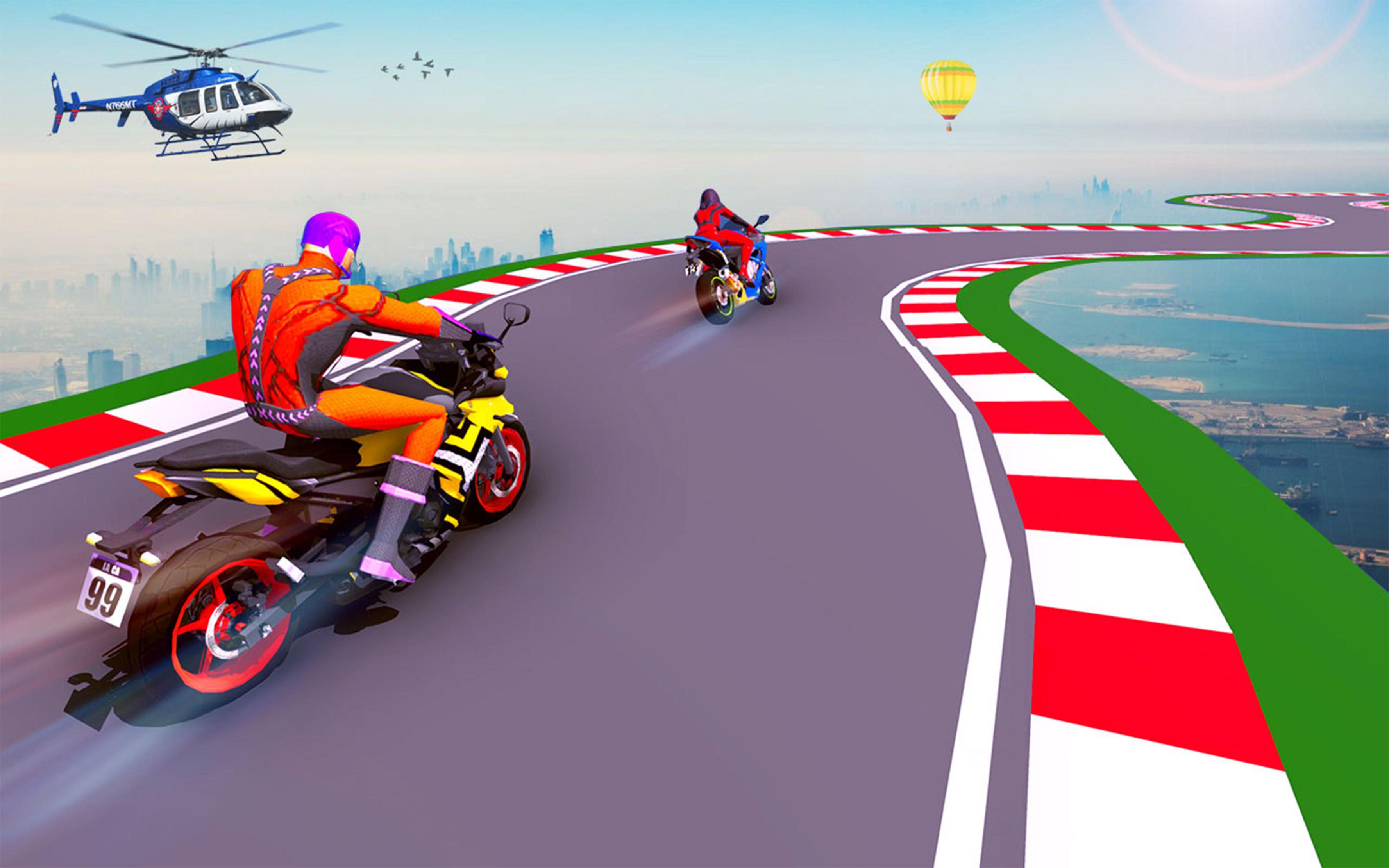 Screenshot 1 of ហ្គេមប្រណាំងកង់ GT Bike Stunt Rush 1.4