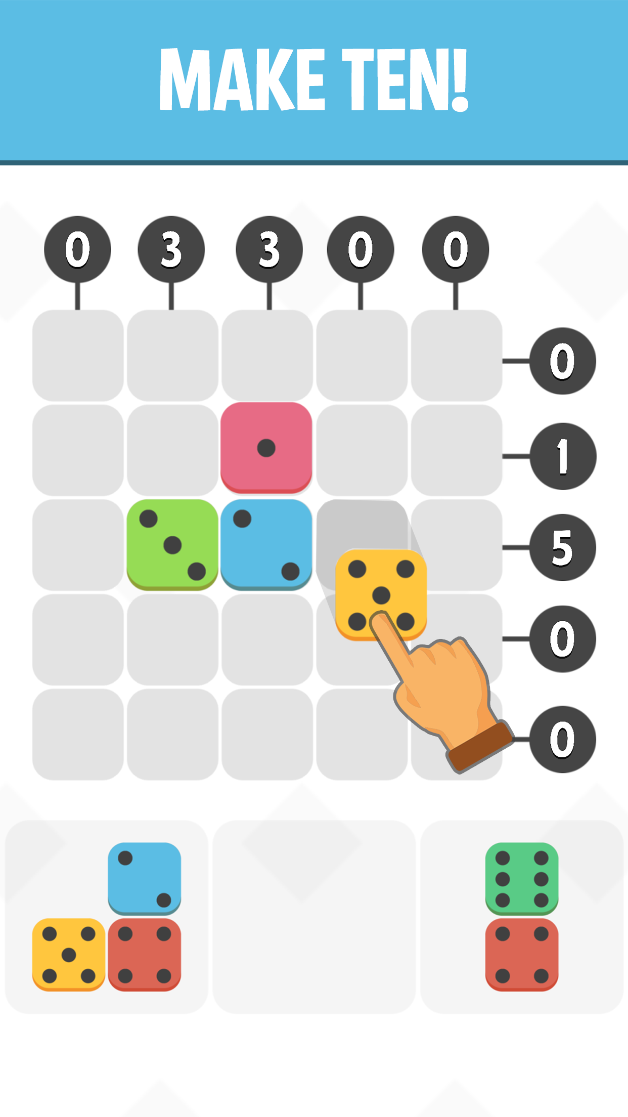 Logic Blocks - Make Ten Game Screenshot