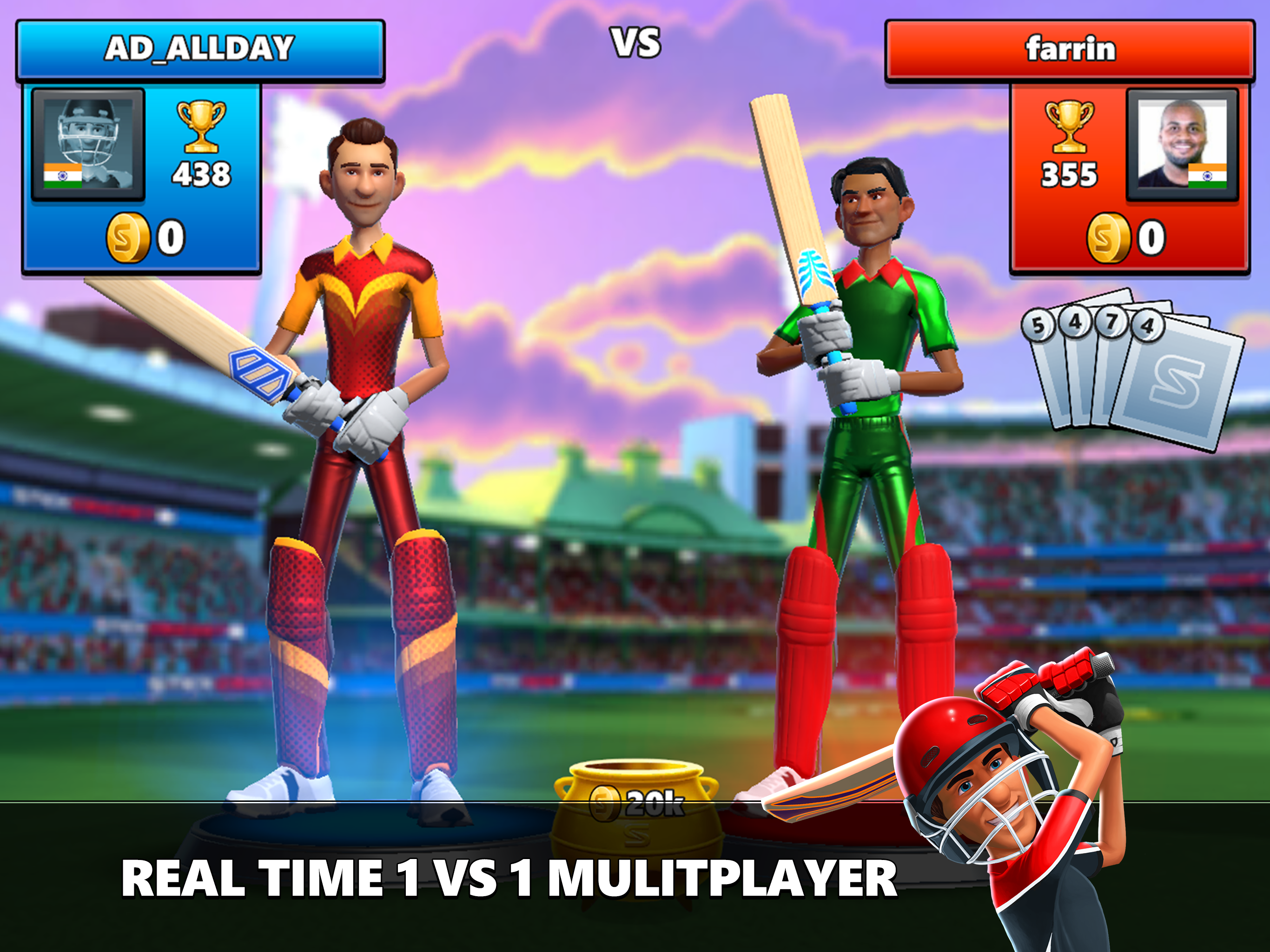 Stick Cricket Live Game Screenshot