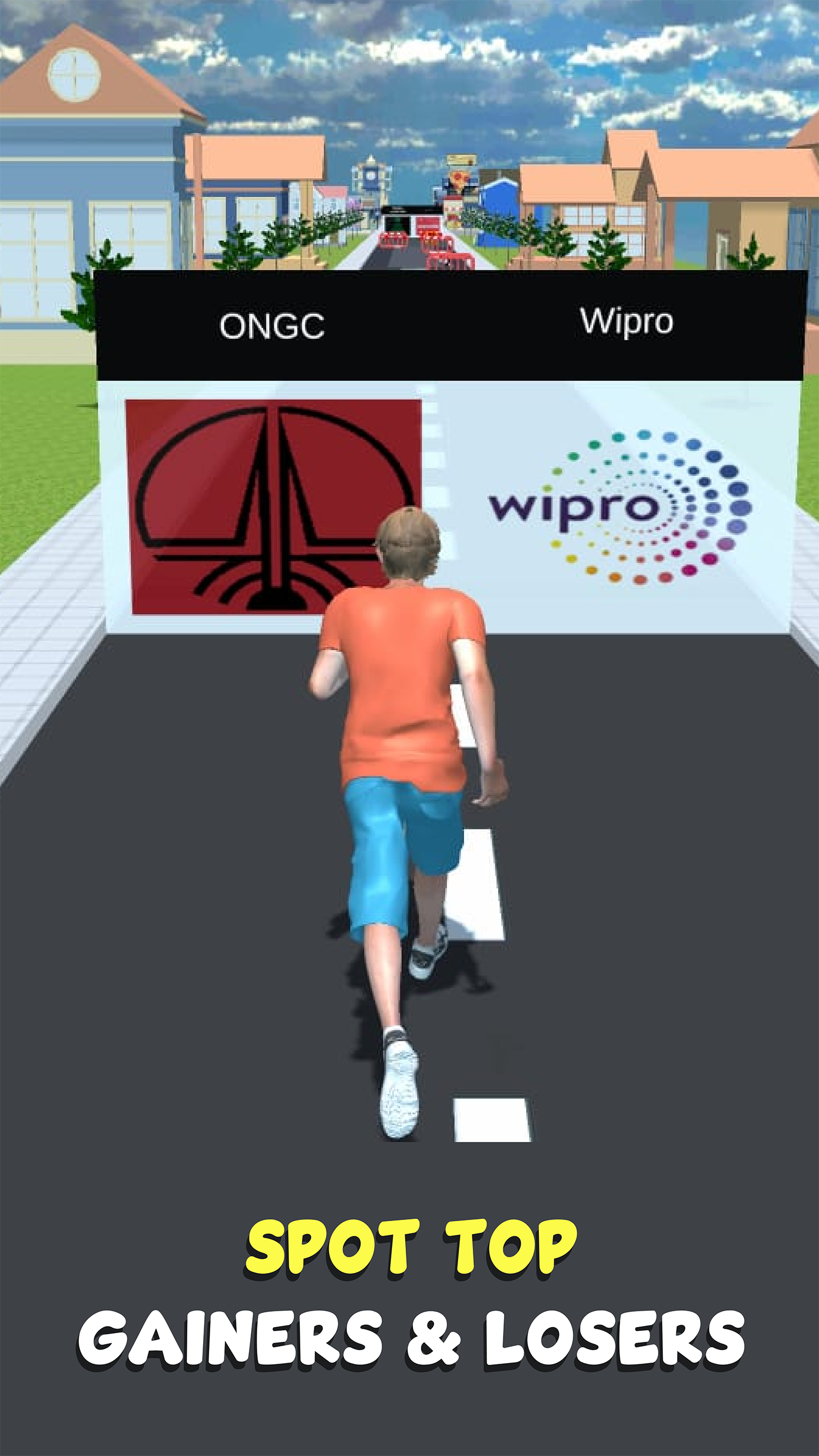 Stock Runner India Game Screenshot