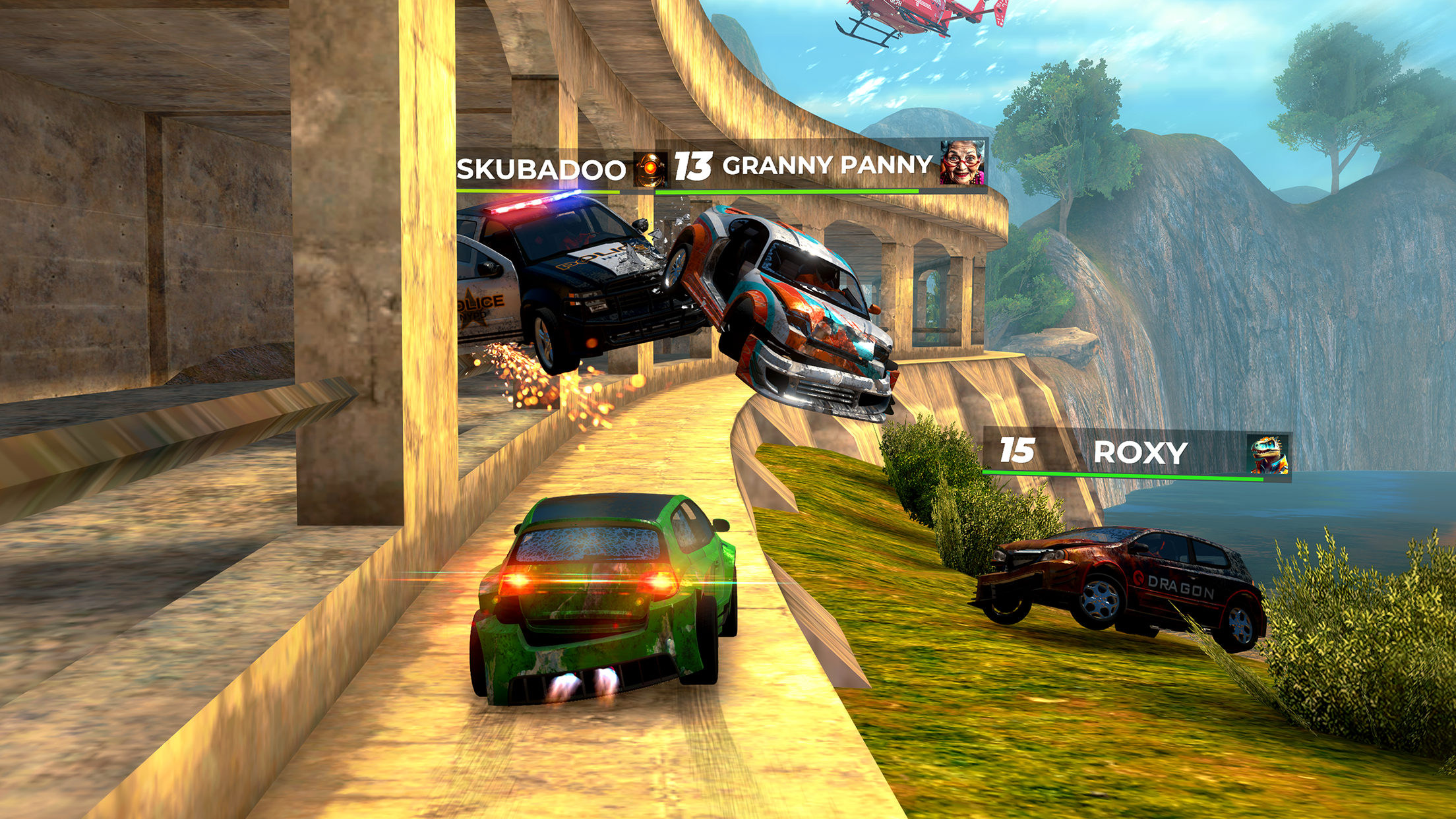 Screenshot of CrashOut: Car Demolition Derby