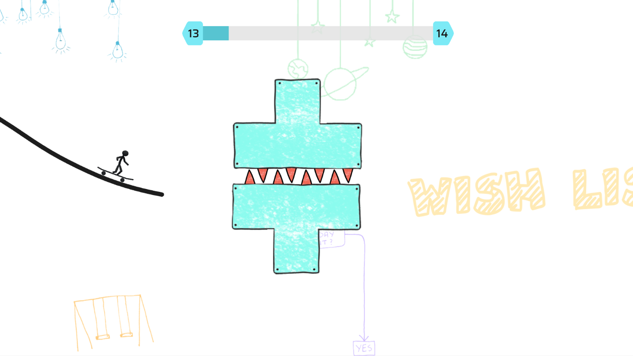 Line Skater Game Screenshot