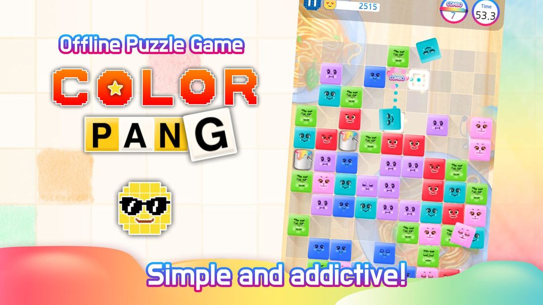 Screenshot of Color Pang : Simple Tile Puzzle