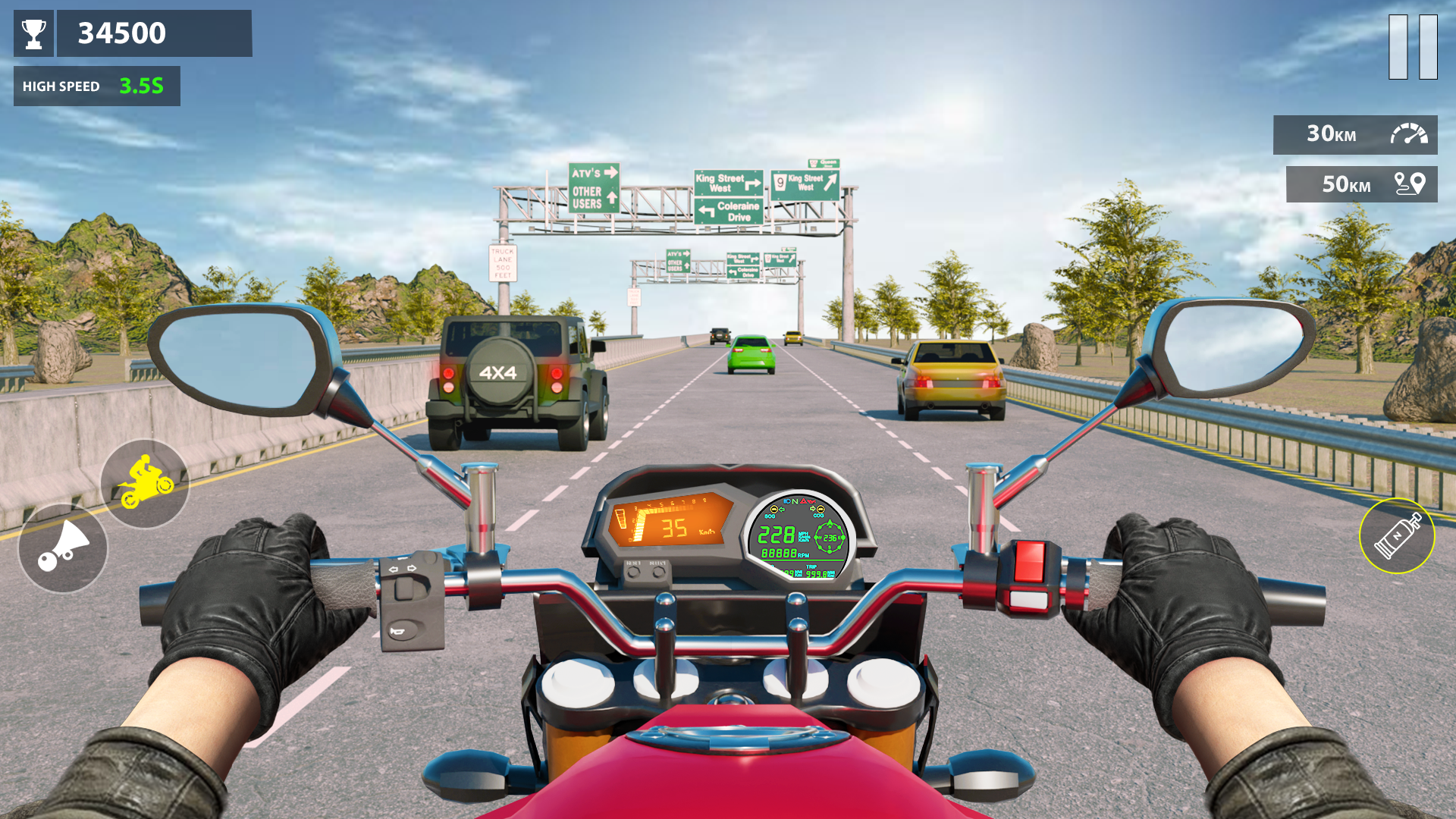 Captura de Tela do Jogo Traffic Bike Racing: Bike Game