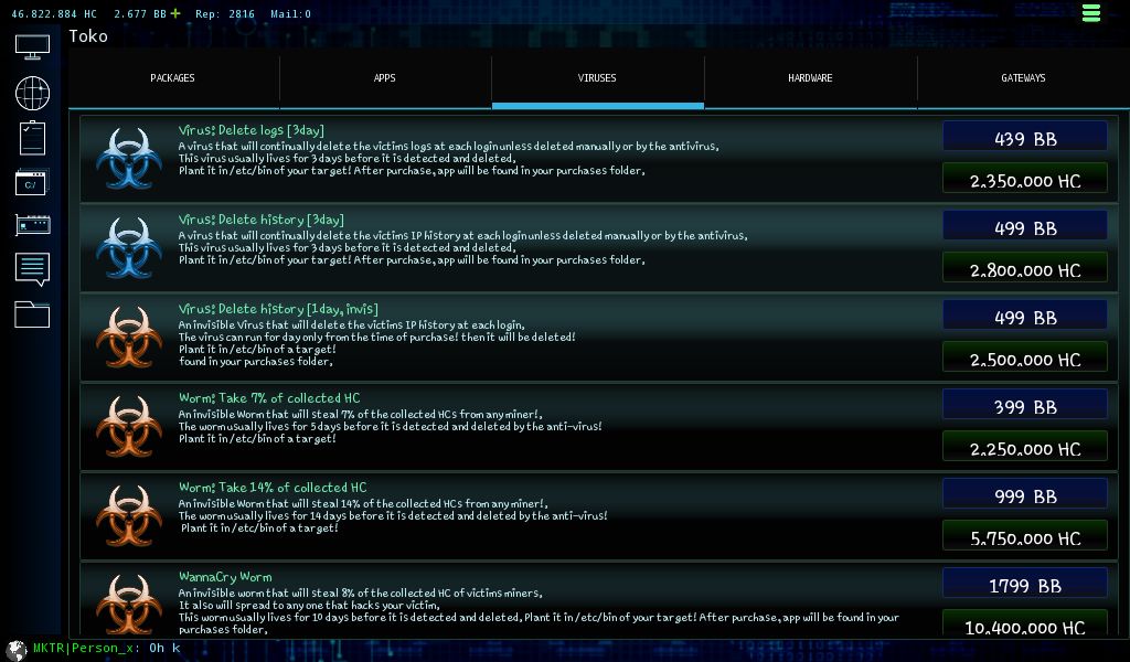 Hackerz - MMO simulator screenshot game