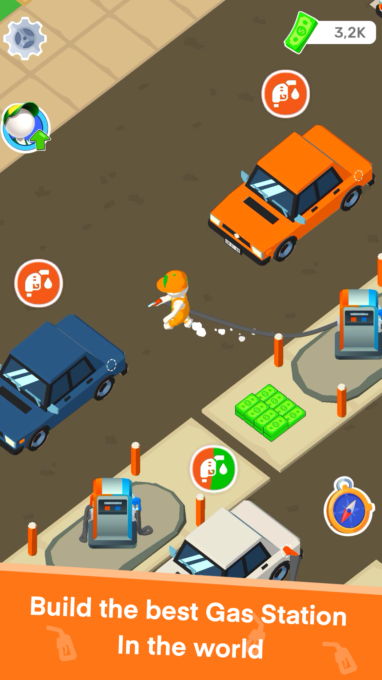 Gas Station: Idle Car Tycoon ภาพหน้าจอเกม