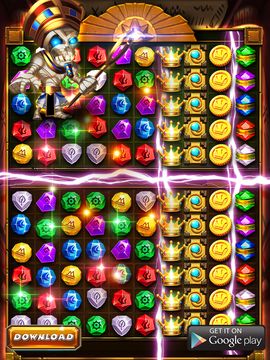 Temple Mummy Jewels Game Screenshot