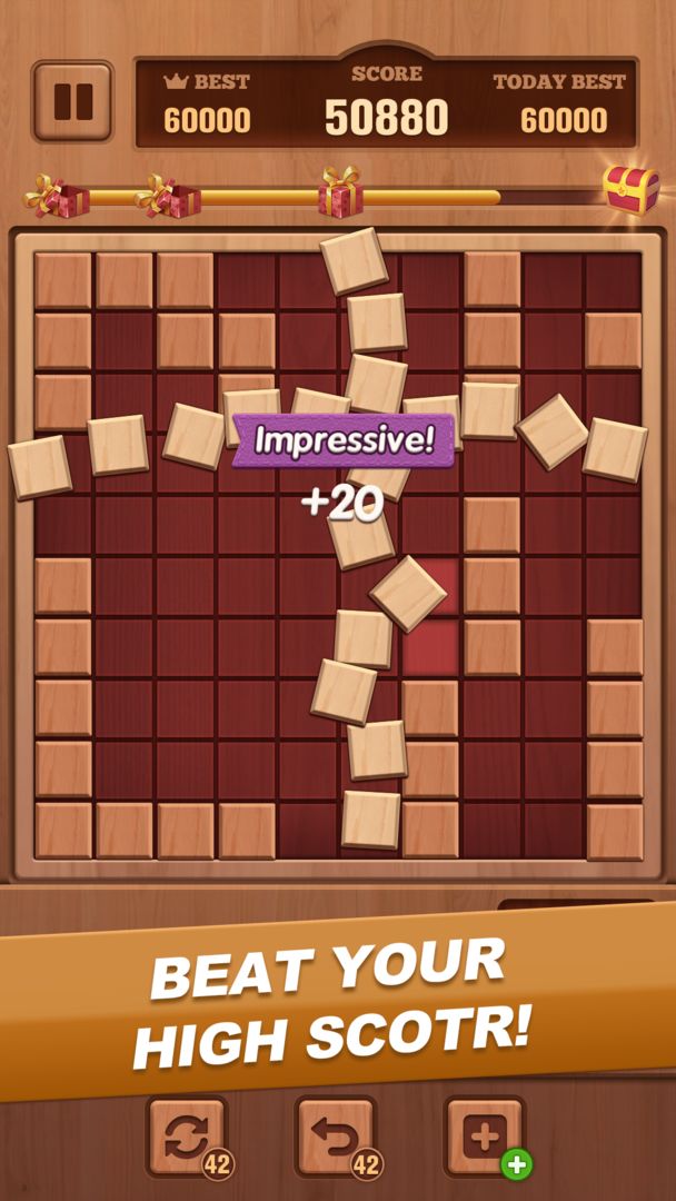Woody Block - Classic Puzzle遊戲截圖