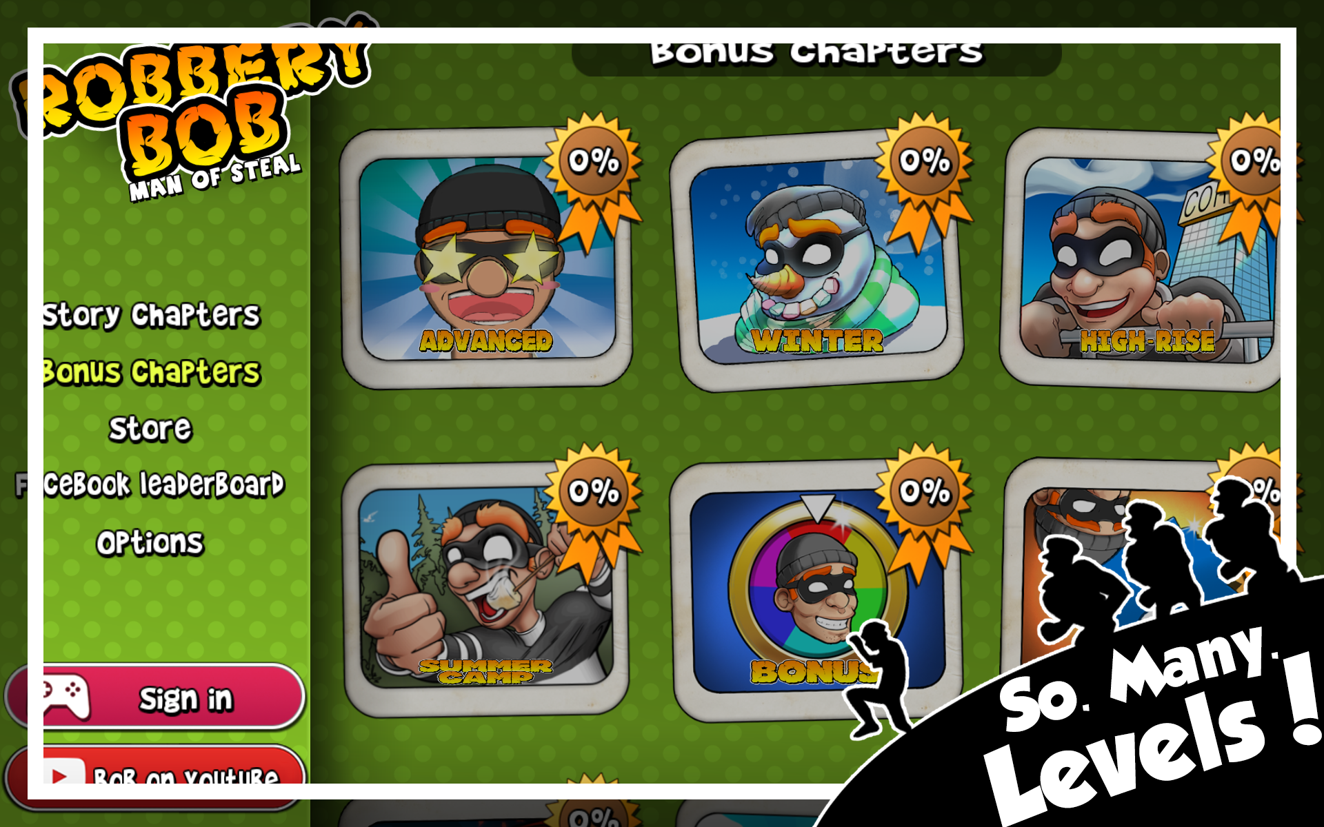 Robbery Bob - หลบหนีจากตำรวจ ภาพหน้าจอเกม