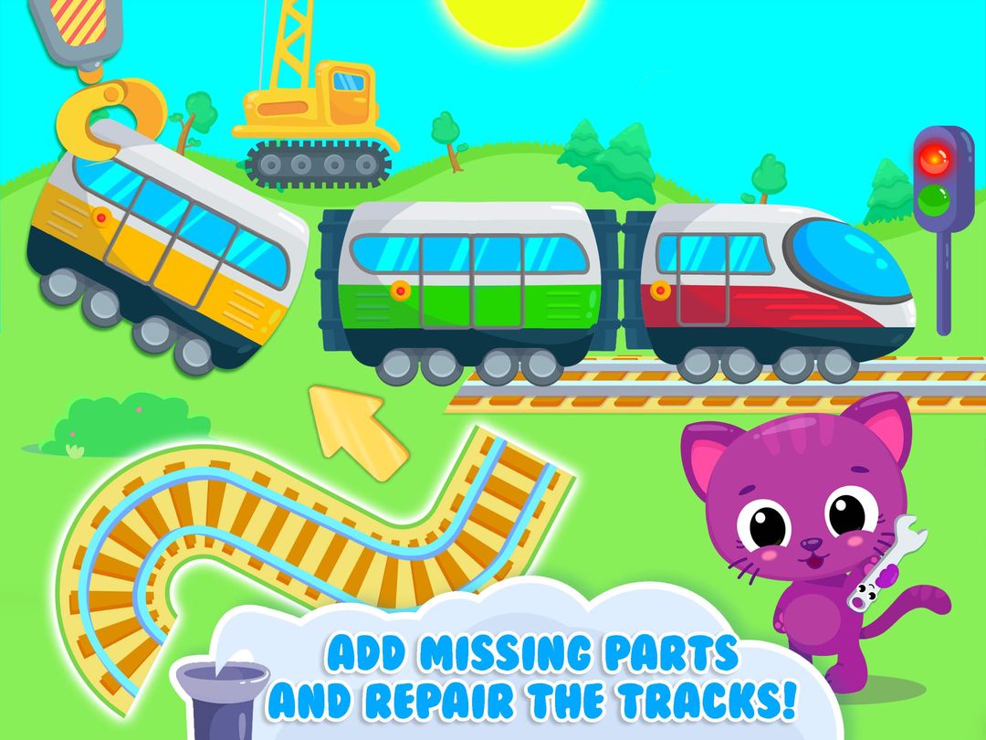 Screenshot of Cute & Tiny Trains - Choo Choo! Fun Game for Kids