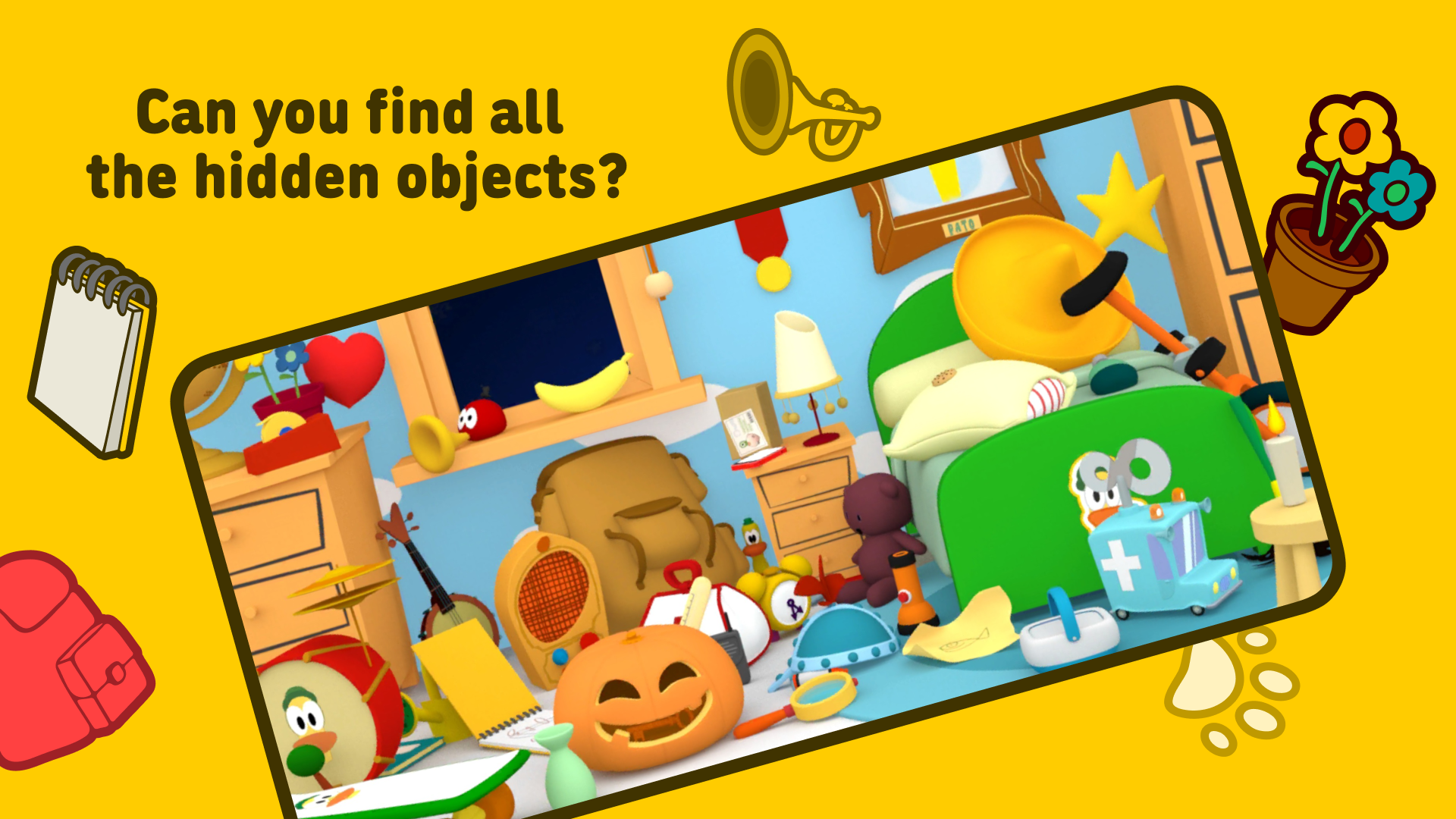 Pocoyo and the Hidden Objects. Game Screenshot