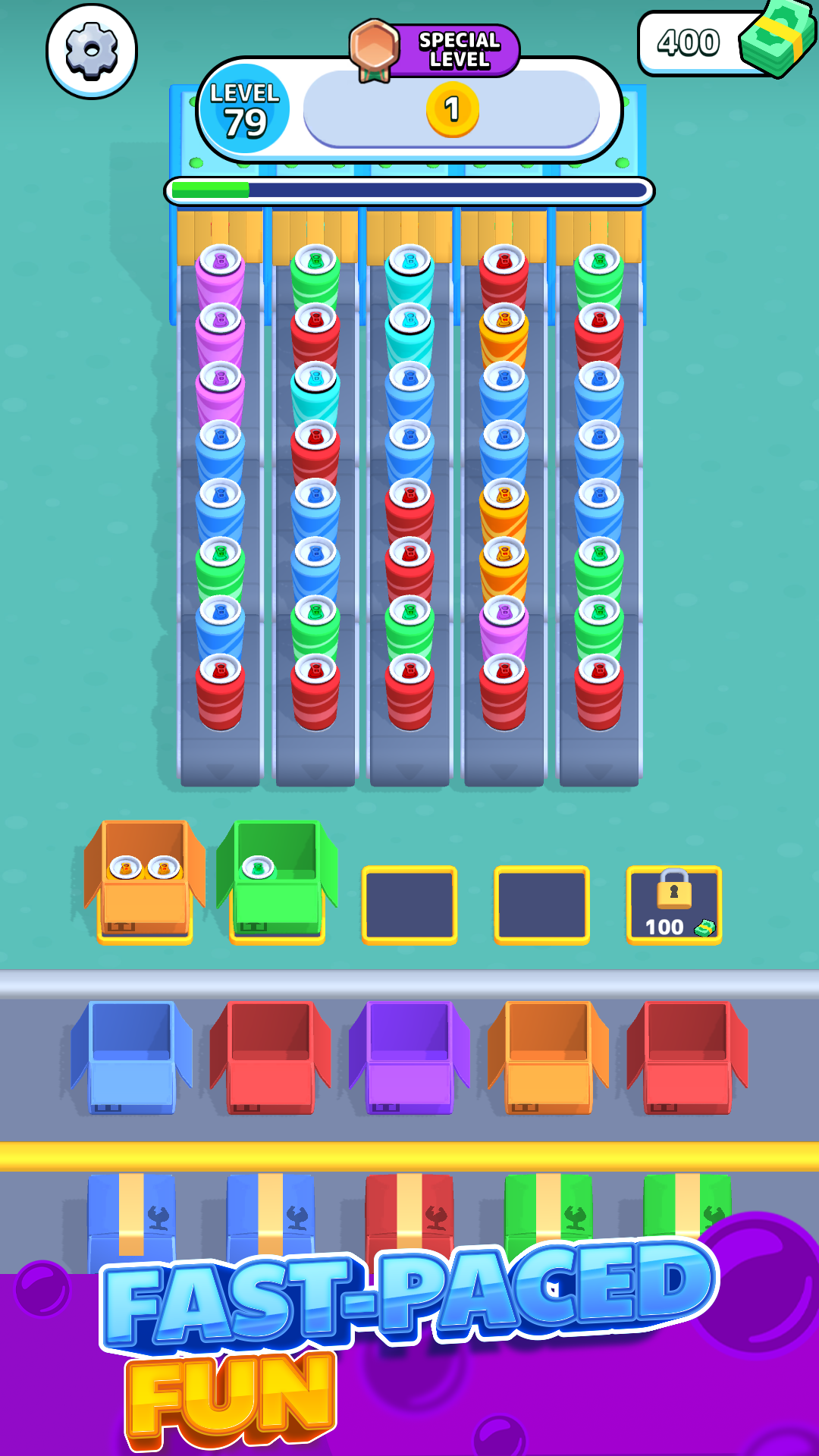 Bottle Jam! Game Screenshot