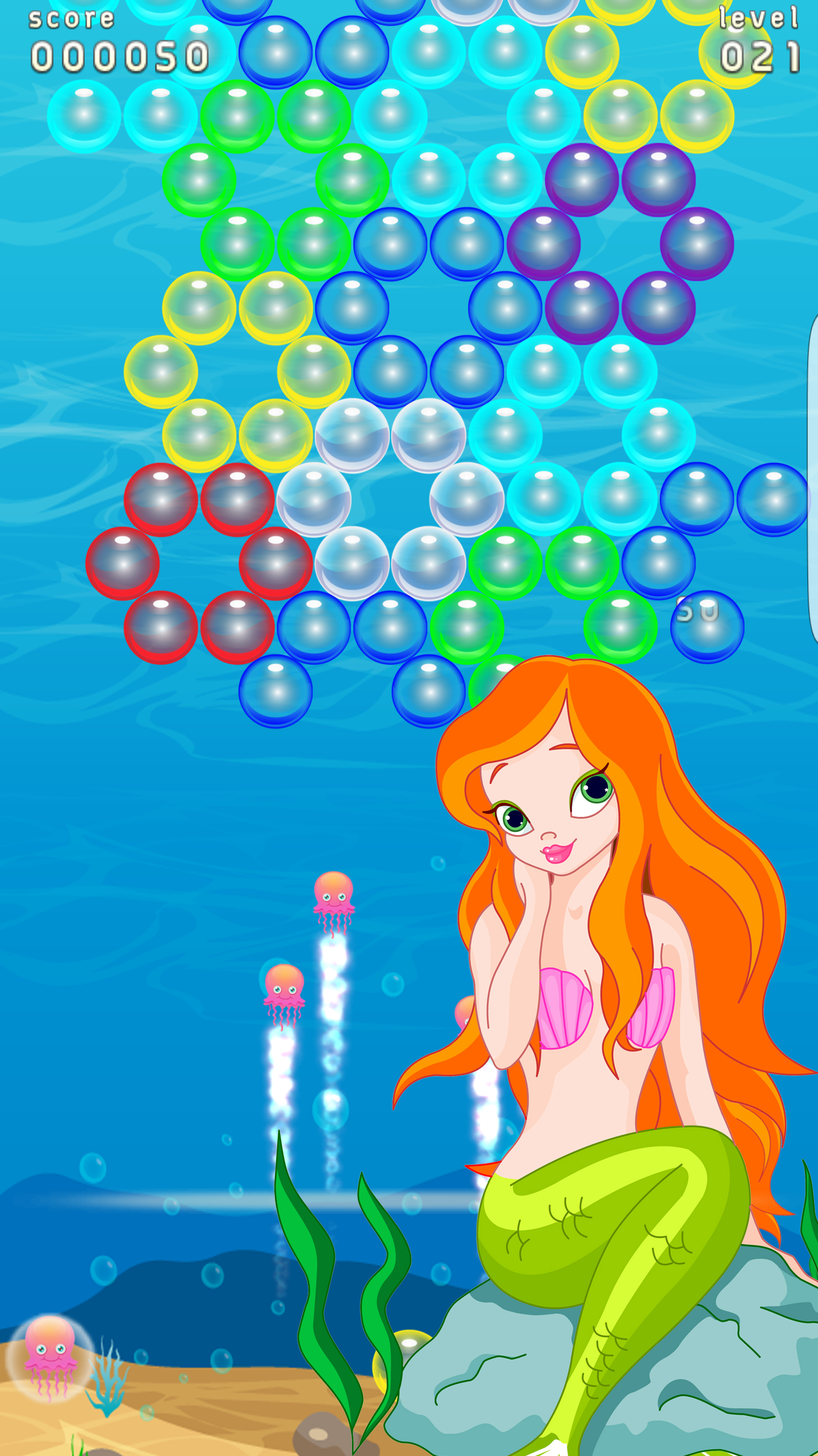 泡泡射擊 - 美人魚遊戲截圖