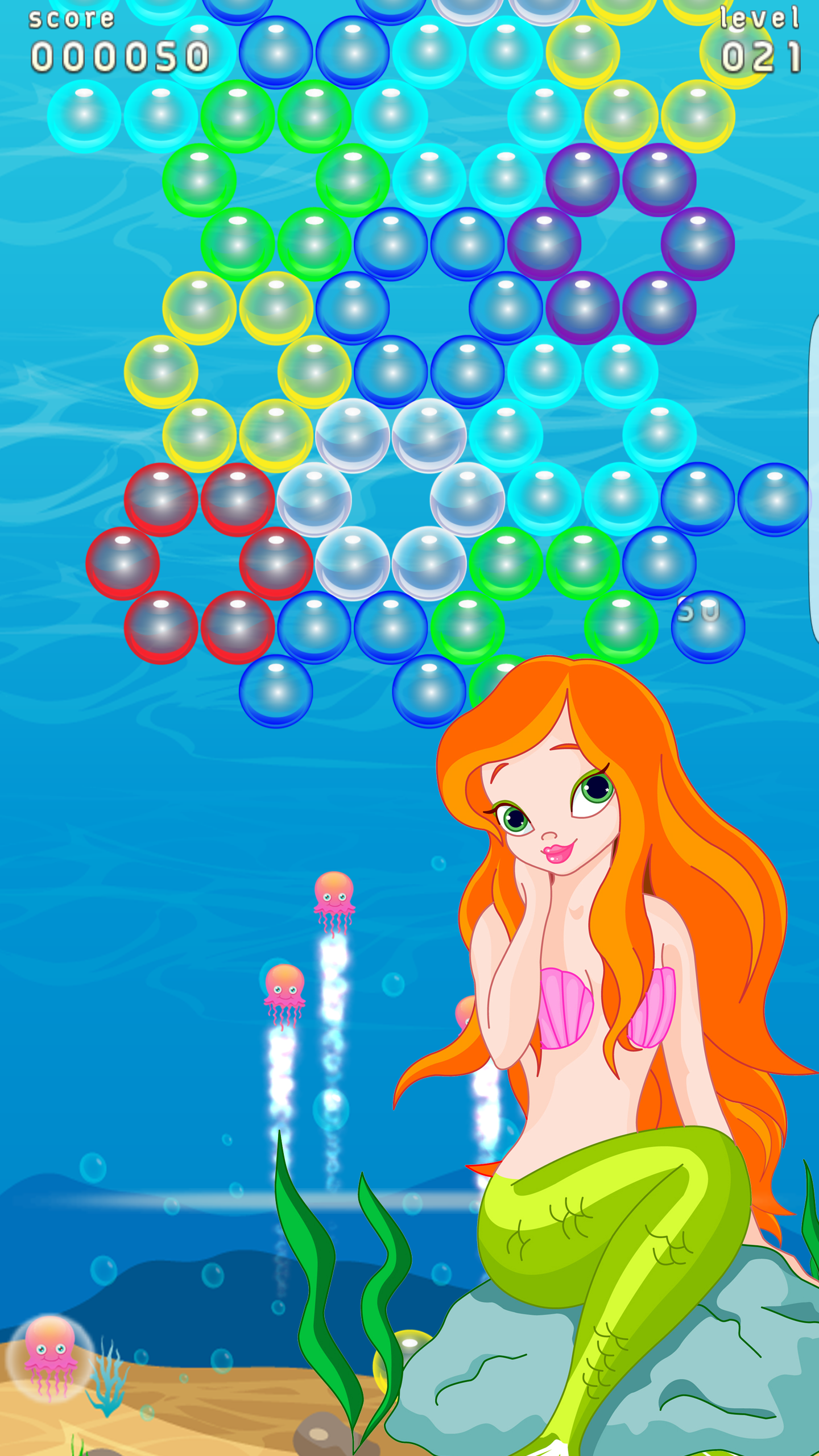 Bubble Shooter - Mermaids Game Screenshot