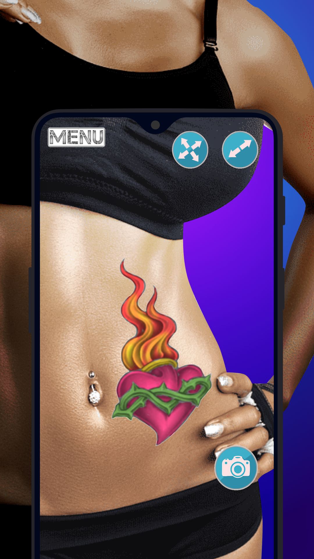Tattoo sketch simulator Game Screenshot