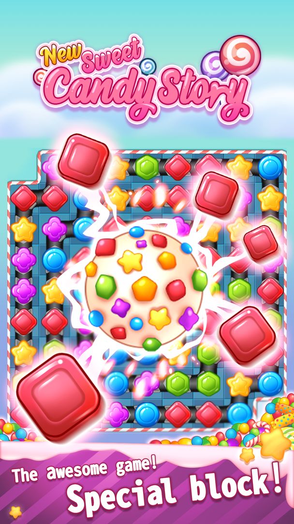New Sweet Candy Story: Puzzle Master ภาพหน้าจอเกม