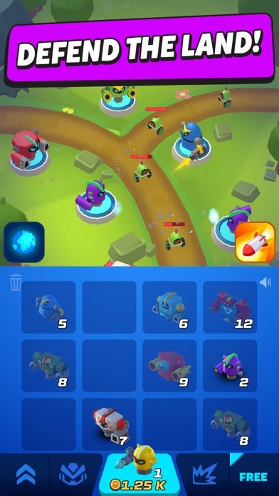 Merge Tower Bots screenshot game
