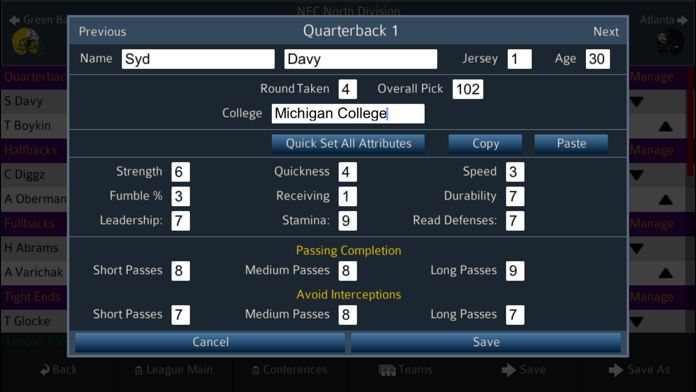 Pro Strategy Football 2020 screenshot game