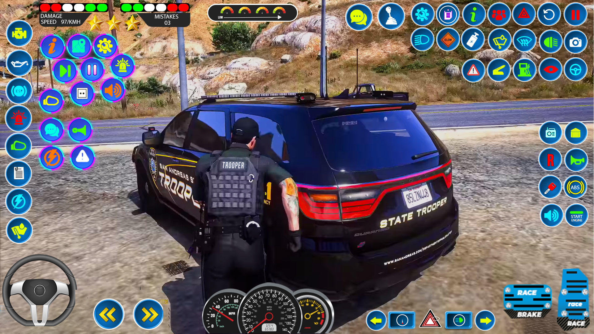 Полицейская Машина 3D Игра Автомобильная Погоня Мобильная Версия.