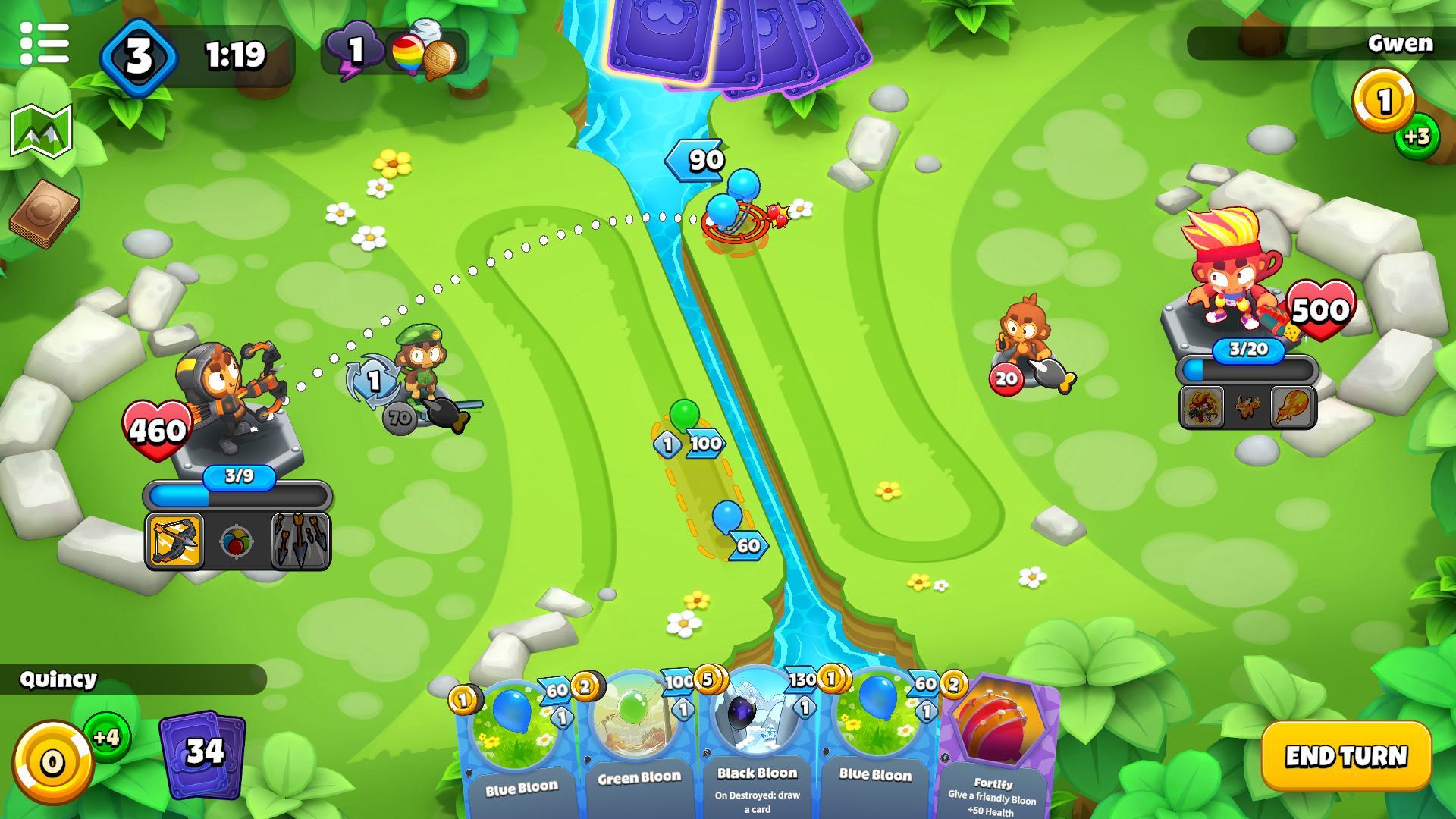 Bloons Card Storm Game Screenshot