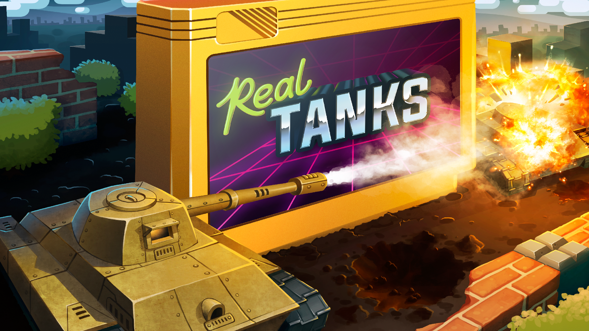 Dendy Tanks Game Screenshot