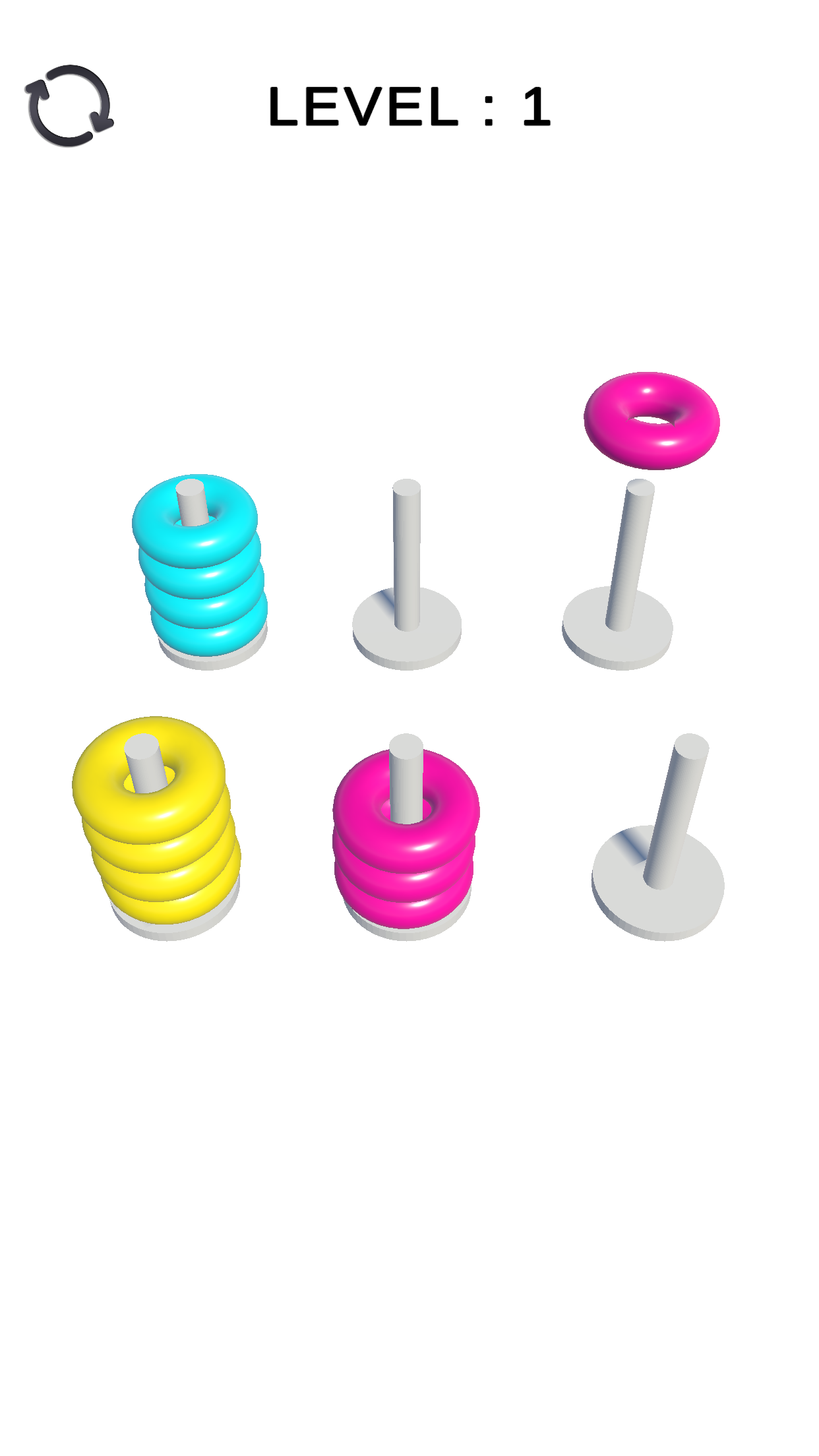 Color Hoop Stack Game Screenshot